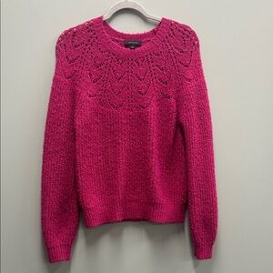 Ann Taylor Fuchsia Knit Sweater
